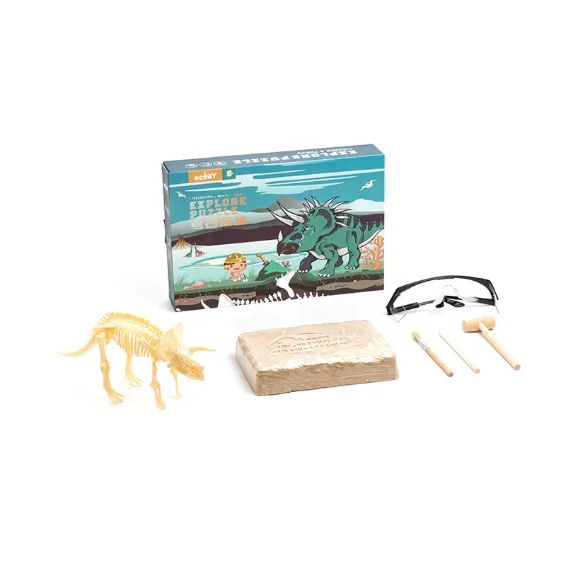 Groothandel Dinosaur Fossil Opgraving Fossiele Graven Kits Voor Kinderen Wetenschap Onderwijs Diy Speelgoed