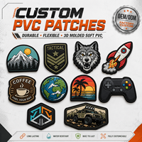 Etiqueta con Logotipo Personalizado, Parche de PVC 3D Cosido, Parche de PVC con Gancho y Bucle, con Diseño Propio
