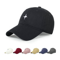 Gorra de Béisbol Personalizada para Papá, 6 Paneles, Sin Estructura, de Sarga de Algodón, Negra, Bordada, Estilo Vintage, Ajustable, Venta al por Mayor, OEM, MOQ Bajo