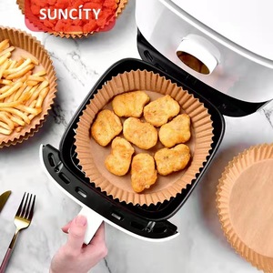 Suncity Air Fryer Paper Tray 16cm 20cm Food Grade Silicone Oil Absorbent Disposable Baking Oven Paper - Product Image 4