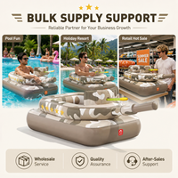 Bateau gonflable camouflage pour enfants avec canon de tir, radeau de piscine anti-retournement sûr pour la plage et la baignade