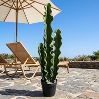 Grandes plantes de cactus artificielles réalistes, écologiques et durables avec pot décoratif pour la décoration intérieure, les mariages et Noël