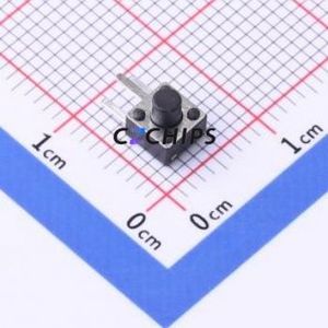 GT-TCB73B-H048-L1 Tactile Switch Through hole Component THT Switch Single Pole Single Throw Round Button 2.5N Right Angle Insert - Product Image 1