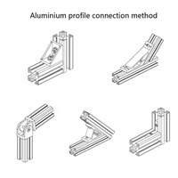 Extrusion d'aluminium industrielle norme européenne 5050 alliage T slot10 50x50 épais type lourd équipement de cadre de clôture à tube carré