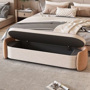 Banc de chevet moderne avec rangement pour chambre à coucher, dressing, usage adulte - Product Image 1