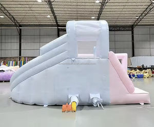 Château gonflable rose princesse pour enfants, toboggan extérieur, idéal pour les fêtes, mariages, été, adapté à la <span class=keywords><strong>location</strong></span> commerciale - Product Image 5