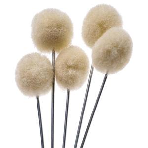 100 Pezzi Pennelli a Sfera in Lana <span class=keywords><strong>per</strong></span> Tintura Assistita Fai-da-Te con Manico in Metallo <span class=keywords><strong>per</strong></span> Tessuti e Pelle - Product Image 2