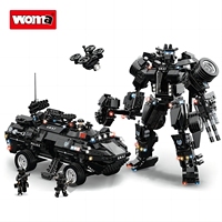WOMA TOYS C0551 Police urbaine SWAT Garde blindé Blocs de construction Puzzle Set diy mini modèle de voiture pour briques jouets