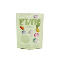 Pochette debout zip-lock imprimée personnalisée Sac d'emballage en plastique à fenêtre transparente pour casse-croûte de noix avec logo personnalisé