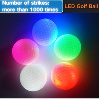 Balles de golf LED qui brillent dans le noir, balles de golf lumineuses colorées pour l'entraînement de golf nocturne, accessoires sportifs pour le parcours de golf