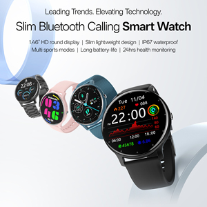 HKSF DF19 1.46 SCREEN DFC14PRO black Blue BT round smart <b>watches</b> customized multi sports fitness bracelets - Product Image 5