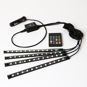 Yosovlampada luce d'atmosfera piede per auto 12-48 colorato <span class=keywords><strong>ritmo</strong></span> di musica luce Versa Tucson Golf modello nuova condizione - Product Image 6