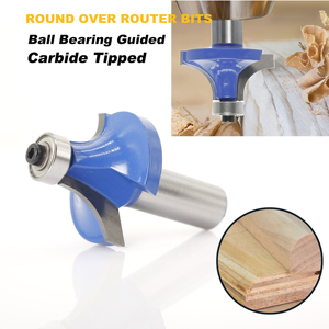 Vòng trên bit Router 1/2 "chân, bán kính 1/2" góc làm tròn cạnh tạo thành cắt, cho vòng cắt tỉa, với bóng mang hướng dẫn - Product Image 3