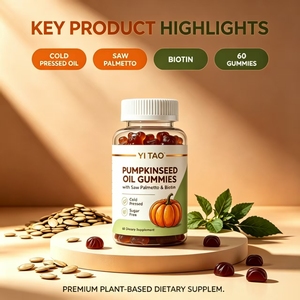 Gomitas de Aceite de Semilla de Calabaza de Marca Privada/OEM/ODM con Saw Palmetto y Biotina, Suplemento Dietético para el Apoyo de la Próstata, MOQ Bajo de 50 Piezas - Product Image 4