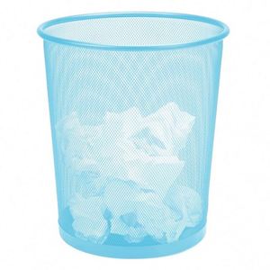 Standing Metal Mesh Waste Paper <b>Bin</b> Sturdy & Lightweight Circular Mesh Waste Paper Basket - Product Image 2