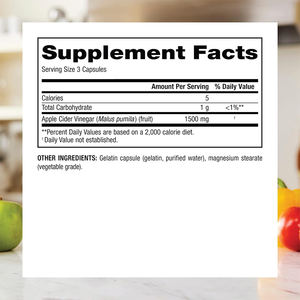 Penjualan terlaris orang dewasa efektif mendukung manajemen berat meningkatkan metabolisme meningkatkan kapsul cuka cuka Apel kecantikan - Product Image 2