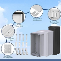 Caja electrónica eléctrica grande para exteriores serie AG plástico ABS resistente al agua con nivel de protección IP67 de alto impacto