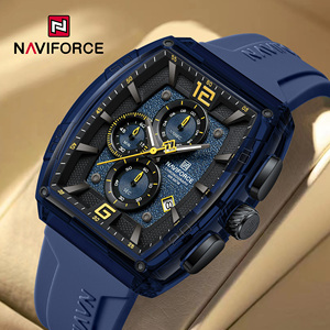 Orologio da <span class=keywords><strong>Uomo</strong></span> NAVIFORCE 6101 Nero, Resistente all'Acqua 5 Bar, Cronografo al Quarzo, Produzione Privata in Cina - Product Image 6