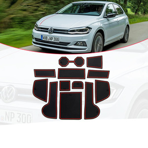 Alfombrilla de goma antideslizante para puerta de coche, almohadilla de cojín para puerta de teléfono, para VW, <span class=keywords><strong>Volkswagen</strong></span>, <span class=keywords><strong>POLO</strong></span>, MK6, AW, 2018, 2019, 2020, 2021, 2022, <span class=keywords><strong>2023</strong></span> - Product Image 3