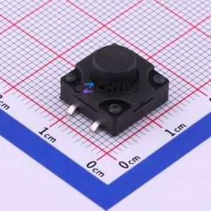 TS-1011S-A10B3-D2 Tactile Switch SMD-4P,12x12mm Switch Single Pole Single Throw Round Button 2.5N Vertical Mount - Product Image 1
