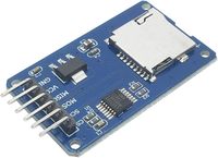 Modul pembaca adaptor kartu TF SD mikro dengan Chip Level logika 3.3V 5V 6 Pin antarmuka SPI kompatibel Raspberry Pi ESP32 Repeater