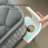 4pcs Heavy-Duty Plastic Bed Sheet Corner Fastener Zumber Lock Strips Grippers Rester ferme sur toutes les tailles de matelas Sheet Holders