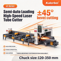 Machine de découpe laser à fibre semi-automatique à faible entretien pour tubes et tuyaux CNC, idéale pour les châssis de machines agricoles