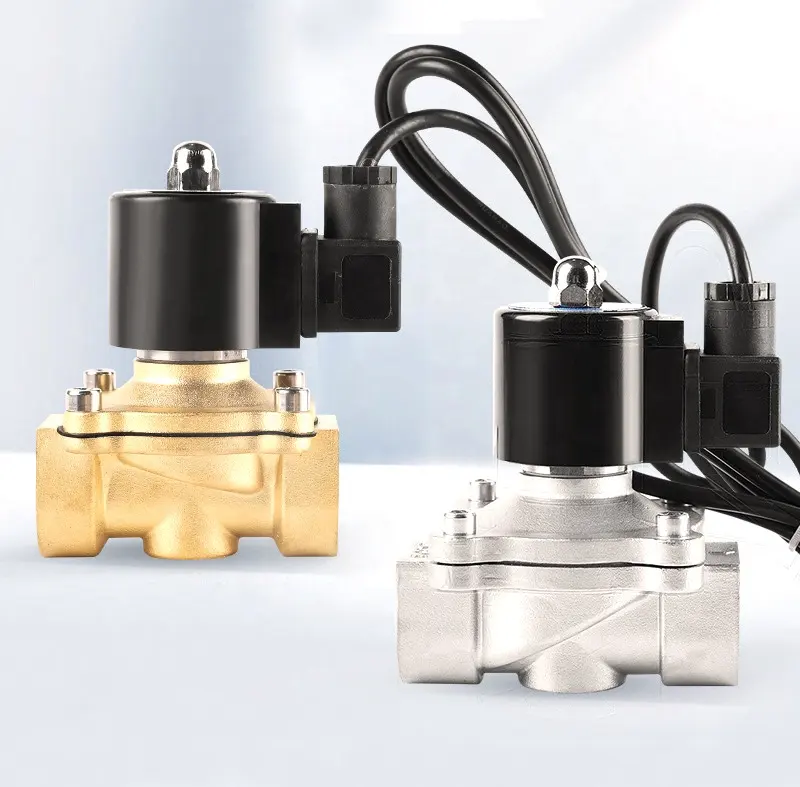 Водяной электромагнитный клапан высокого давления, электромагнитный клапан для полива AC220V DC24V из нержавеющей латуни, электромагнитный клапан управления