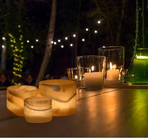 Portacandele in onice giallo naturale NANWEI, realizzato per una luminosità ambientale - Product Image 6