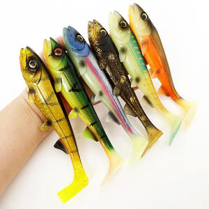 Leurre de pêche populaire Bombshad Square Tail Swimbait Shad pour brochet, 14cm 18cm, impression 3D, artificiel pour la pêche en mer et les grosses prises, wobbler - Product Image 6