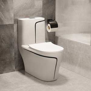 Vente en gros usine – WC monobloc en céramique marbrée, design moderne, double chasse, réglage <span class=keywords><strong>de</strong></span> la pression d'<span class=keywords><strong>eau</strong></span>, idéal pour hôtels et centres commerciaux - Product Image 3