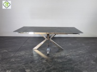 Table à manger extensible au design minimaliste moderne pour la maison, le bureau, l'hôtel, l'appartement, utilisation polyvalente dans le salon