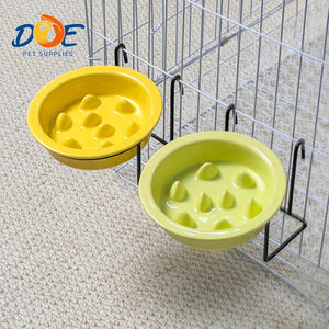 Doe Pet Gamelle <span class=keywords><strong>en</strong></span> céramique pour chien avec support suspendu pour cage, gamelle de distribution lente pour une alimentation saine - Product Image 1
