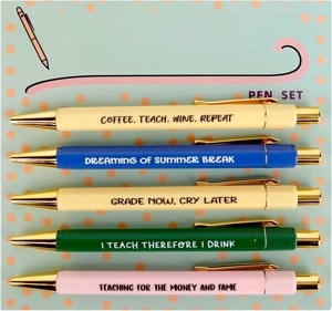 Stylo en or avec éléments dorés, très demandé, ensemble de stylos Libra - Product Image 1