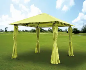 10 'x 13' taman halaman belakang teras luar ruangan kanopi Gazebo tempat berlindung dengan 6 sisi yang dapat dilepas