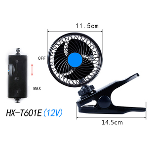 Kipas Mobil Portabel Berklip dengan Kebisingan Rendah, Dapat Disesuaikan, Otomatis <span class=keywords><strong>12V</strong></span>, Kipas Pendingin Udara Bergetar. - Product Image 2