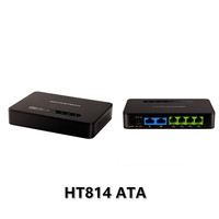 Gateway de Voz Grandstream HT814 de Cuatro Puertos FXS, Conmutación de Red IP Telefónica Común, ATA, Venta al por Mayor