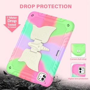 Custodia per Tablet in Silicone PC con Design <span class=keywords><strong>Unicorno</strong></span> Colorato e Supporto per iPad Pro 11 2024 con Cinghia, Compatibile anche con iPad Air 6 - Product Image 2