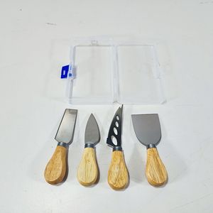 Stainless Steel Mini Hand Knife Set Wooden Handle Carving Spatula <b>Craft</b> Tool Kit For DIY Graphic Design - Product Image 3