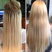 Extensions de cheveux 100% Remy naturels à micro-anneaux invisibles - Sans colle, sans chaleur, sans couture et d'apparence naturelle