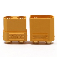 Connecteur Amass XT90PB 4,5 mm mâle femelle, fiche banane XT90, connecteur de soudage vertical pour PCB, pièces détachées pour hélicoptère RC DIY
