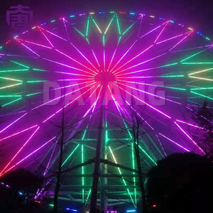 Lumières LED pour Grande Roue, Points Lumineux Blancs en PVC, Éclairage de Jardin et de Parc d'Attractions, Indice de Protection IP65 pour Parcs Thématiques - Product Image 1