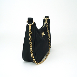 BSCI Factory New Fashion Custom Tote <strong>Bag</strong> Luxury Single Gold Tone Thin Chain Strap Designer Inspired Chain <strong>Bag</strong> Shoulder <strong>Bag</strong> - Product Image 3