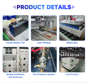 Trên lưới điện năng lượng mặt trời xây dựng xe sạc 256kwh điện thoại di động ngân hàng AC/DC đầu vào 6000 + LiFePO4 pin năng lượng mới giải pháp - Product Image 6