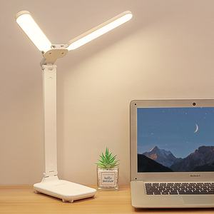 Support de téléphone portable avec lampe d'étude LED à double tête, protection oculaire, intensité réglable - Product Image 1