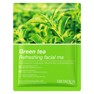 OEM ODM BIOAQUA Masque facial hydratant naturel à l'aloe vera, au thé vert et aux fruits pour le soin de la peau - Product Image 5