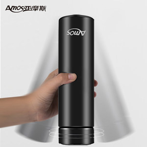 Amos Smart Water Bottle 450Ml Black Insulated Vacuum With Temperature Display For Home Office Travel - Product Image 1