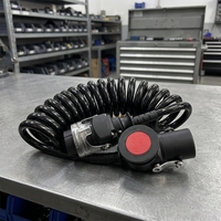 Câble spiralé 24V pour camion, prise de remorque ABS EBS 7 broches, câble de connexion robuste pour remorque et camion