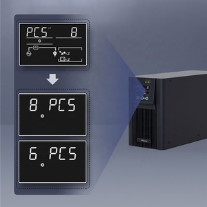 Prostar 2KW 2000W Onduleur en ligne à onde sinusoïdale pure haute fréquence PF 1.0 110V pour ascenseur avec 4 batteries 12V 7AH intégrées - Product Image 1