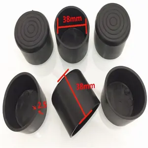 4mm~80mm Table Feet Soft PVC Round Cover Wear-resistant Furniture Leg Cap